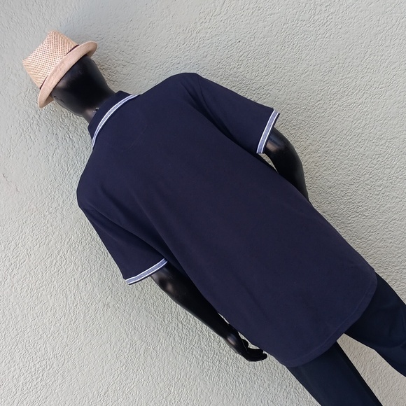 BOSS, HUGO BOSS (PERU) MEN'S LUXURY BLACK POLO W/CONTRASTING COLLAR/SLEEVES - Picture 11 of 16